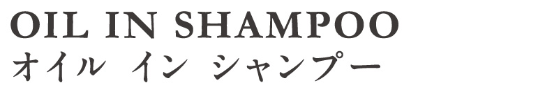 オイルインシャンプー